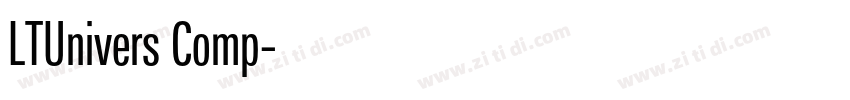LTUnivers Comp字体转换